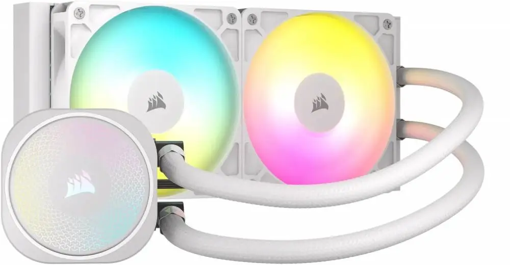 Водно охлаждане за процесор Corsair NAUTILUS 240 ARGB White 240mm Radiator Liquid CPU Cooler - CW-9060094-WW