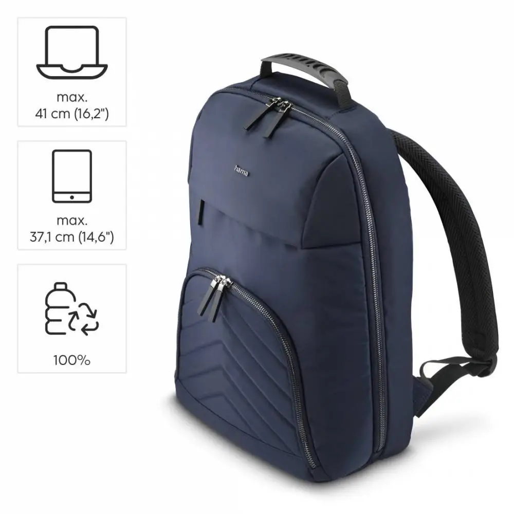 HAMA Раница за лаптоп "Premium Lightweight", до 41 см (16,2"), тъмносиня