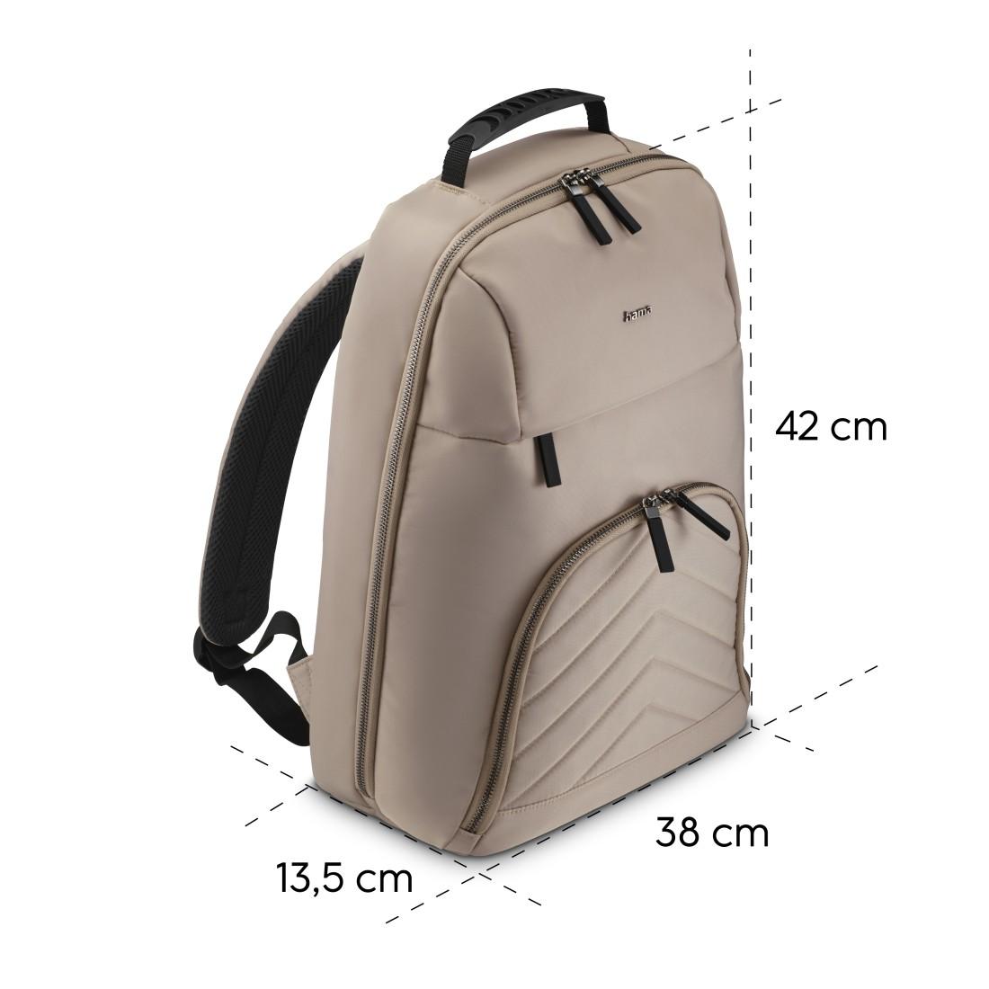 HAMA Laptop-Rucksack "Premium Lightweight", bis 41 cm (16,2"), beige