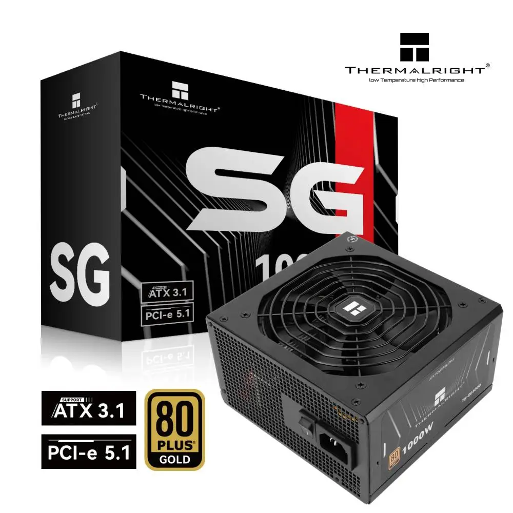 Захранване Thermalright TR-SG1000 PSU ATX 3.1 1000W 80 Plus Gold, Full Modular
