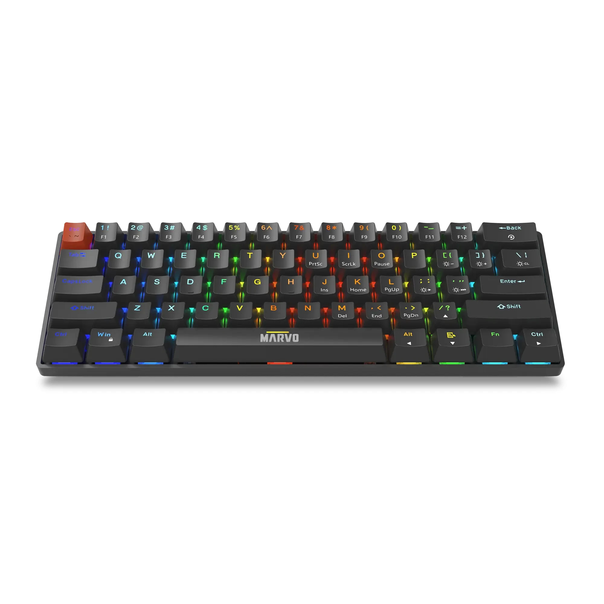 Геймърска механична клавиатура Marvo Saber 61 KG933G - 61 keys, Red Switches [Linear]