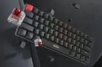 Геймърска механична клавиатура Marvo Saber 61 KG933G - 61 keys, Red Switches [Linear]