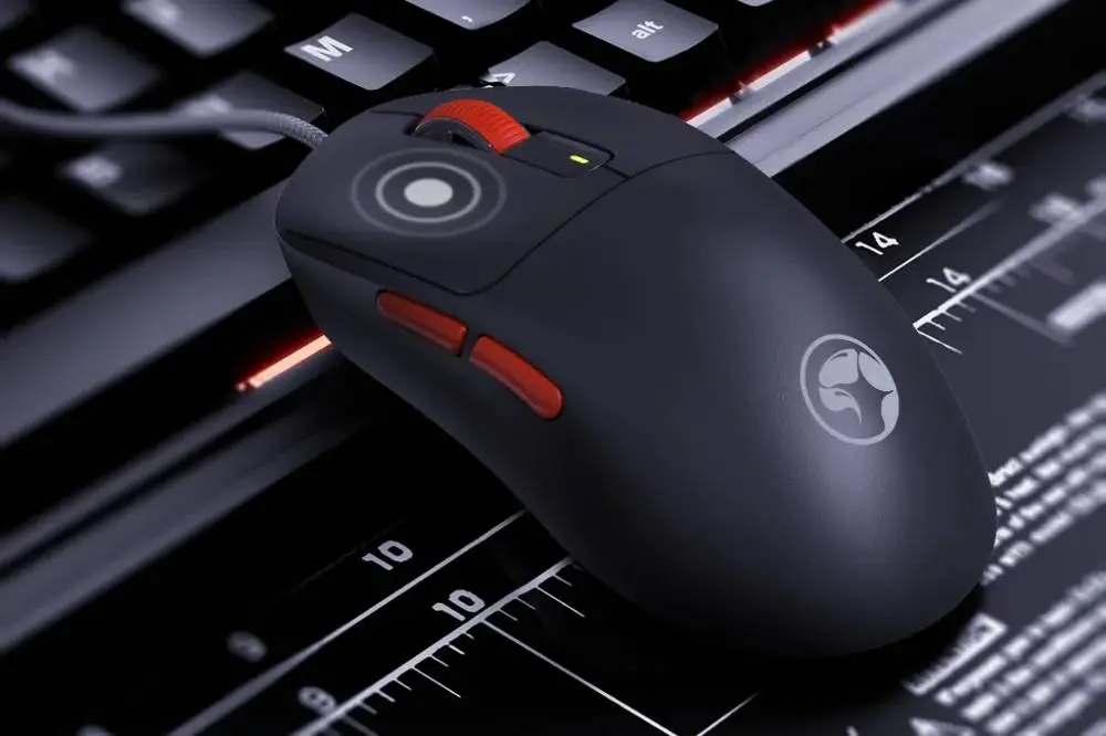 Souris gamer sans fil Marvo Niro 60W G964W Blanc - Bluetooth, 2.4G, 12000dpi