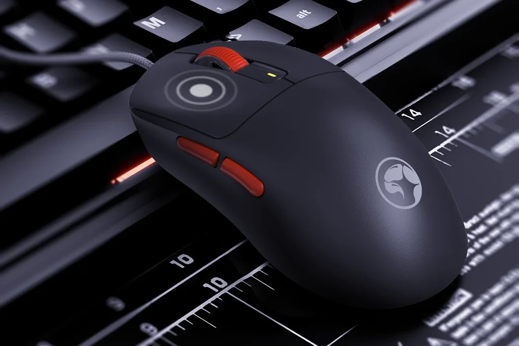 Souris gamer sans fil Marvo Niro 60W G964W Blanc - Bluetooth, 2.4G, 12000dpi