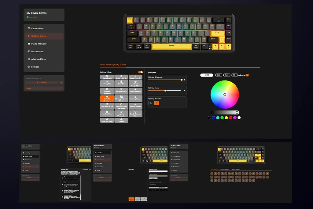 Tastatură de gaming Marvo Magma M40 KG964 - 8K, Switch-uri magnetice [Tactile]