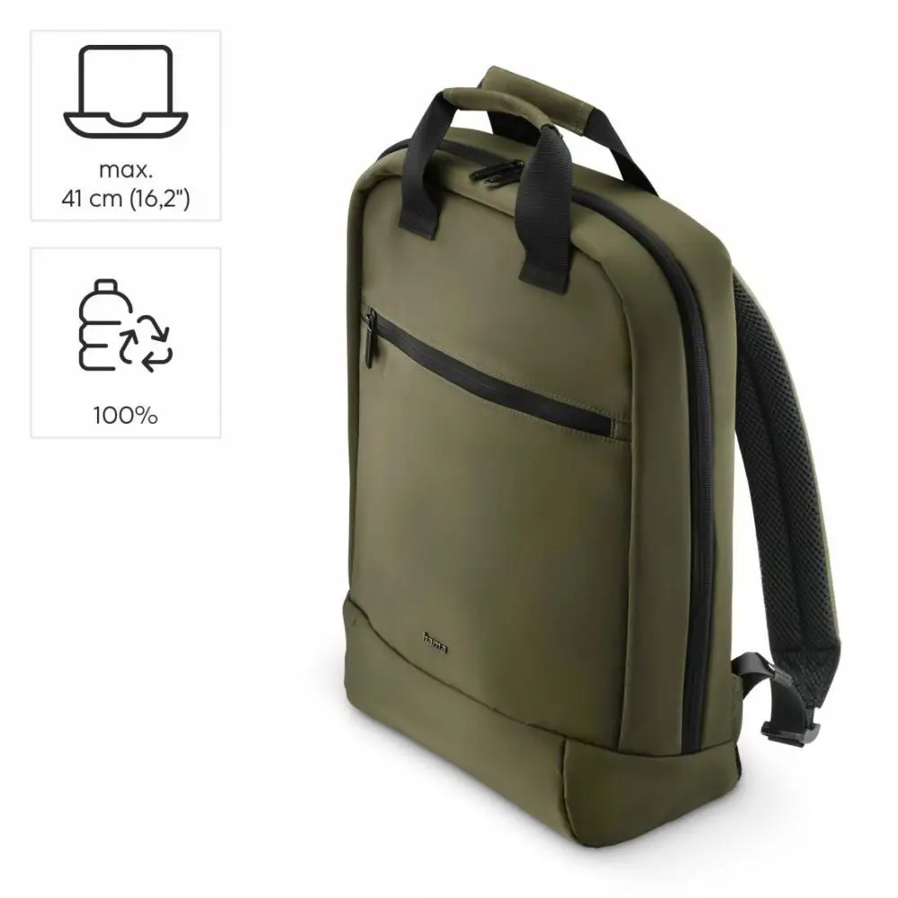 HAMA Раница за лаптоп "Ultra Lightweight", до 41 см (16,2"), зелена