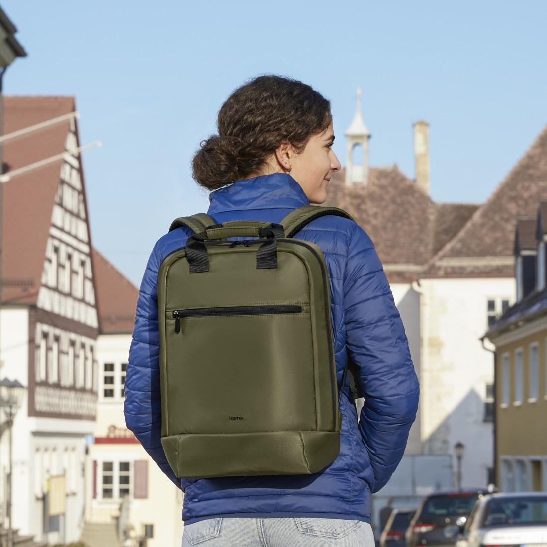 HAMA Раница за лаптоп "Ultra Lightweight", до 41 см (16,2"), зелена