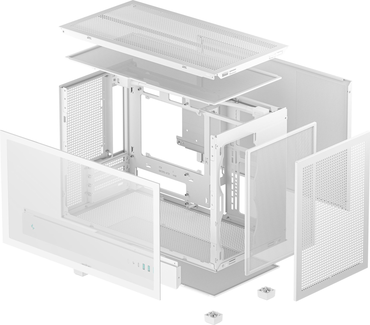 Кутия DeepCool CH260 WH mATX Case