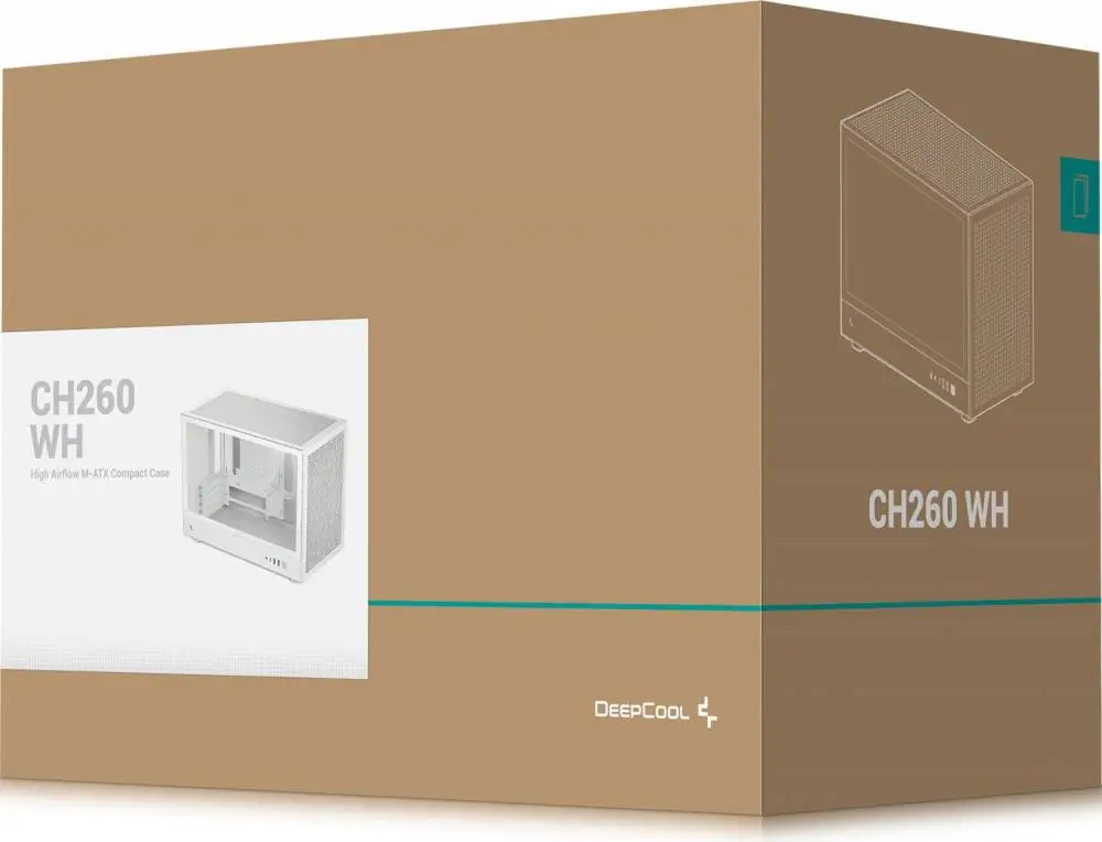 Кутия DeepCool CH260 WH mATX Case