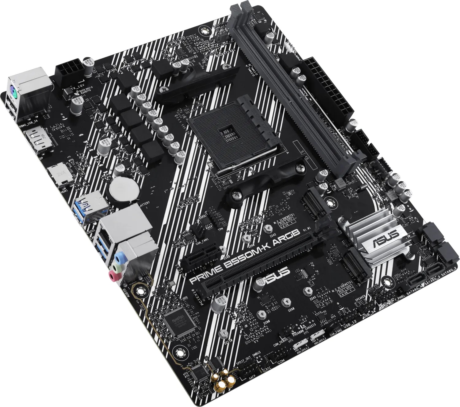 Дънна платка ASUS PRIME B550M-K ARGB AM4
