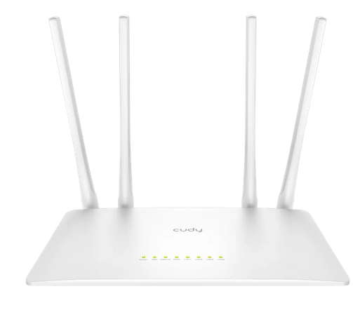 Kabelloser Router Cudy WR300S N300 802.11b/g/n,300Mbps/ 2.4GHz, 5 × 10/100Mbp, 4 × 5dBi feste Antennen