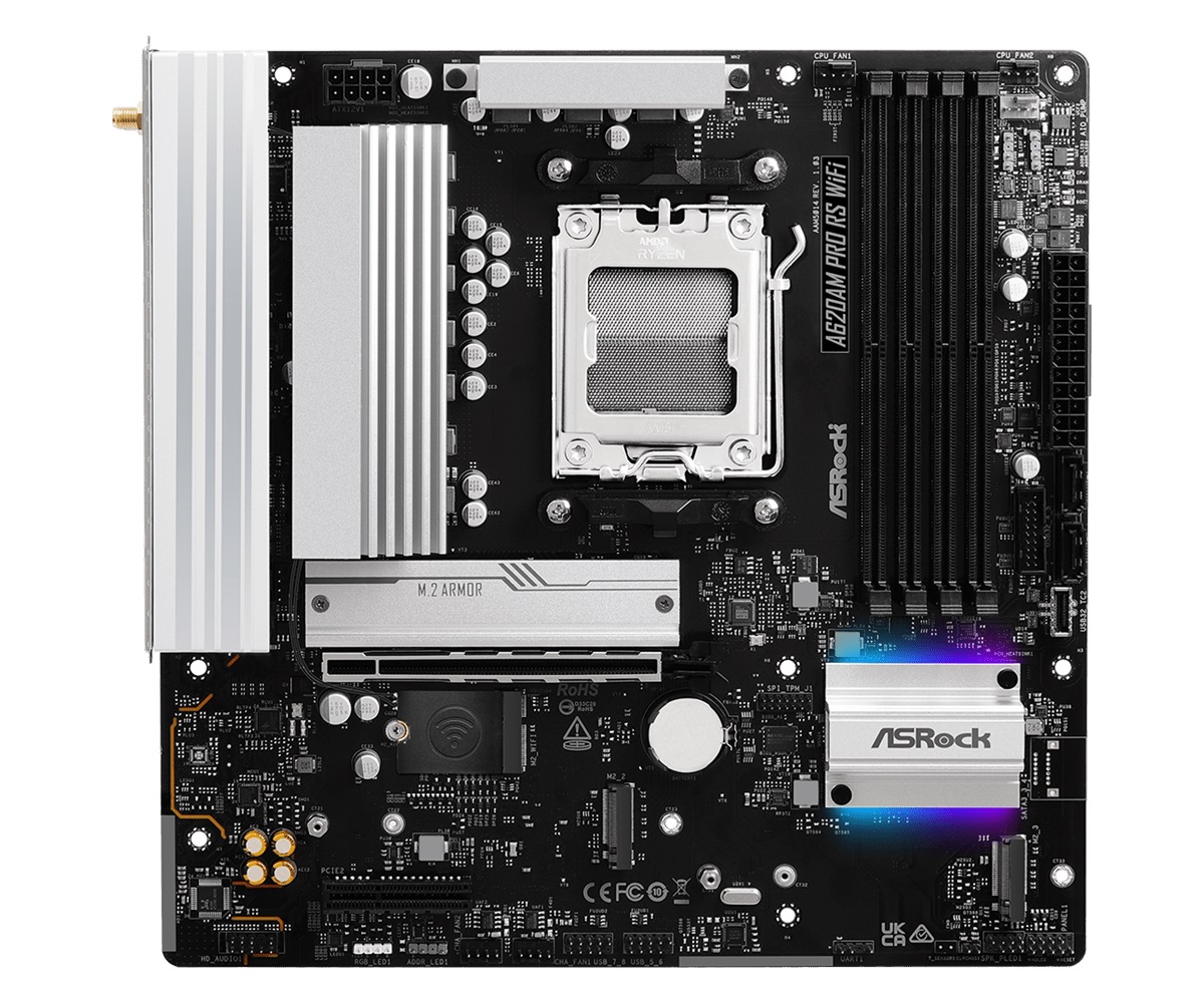 Дънна платка Asrock A620AM Pro RS WiFi AM5