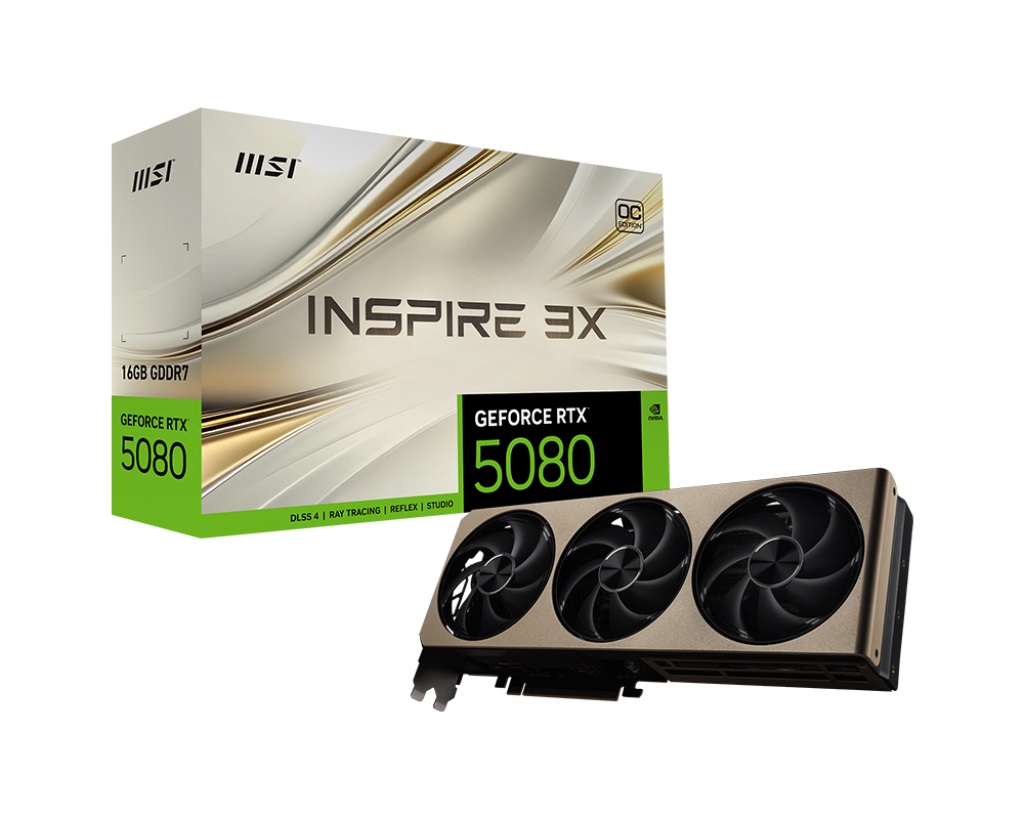 Видео карта MSI GeForce RTX 5080 16G INSPIRE 3X OC - 912-V531-064