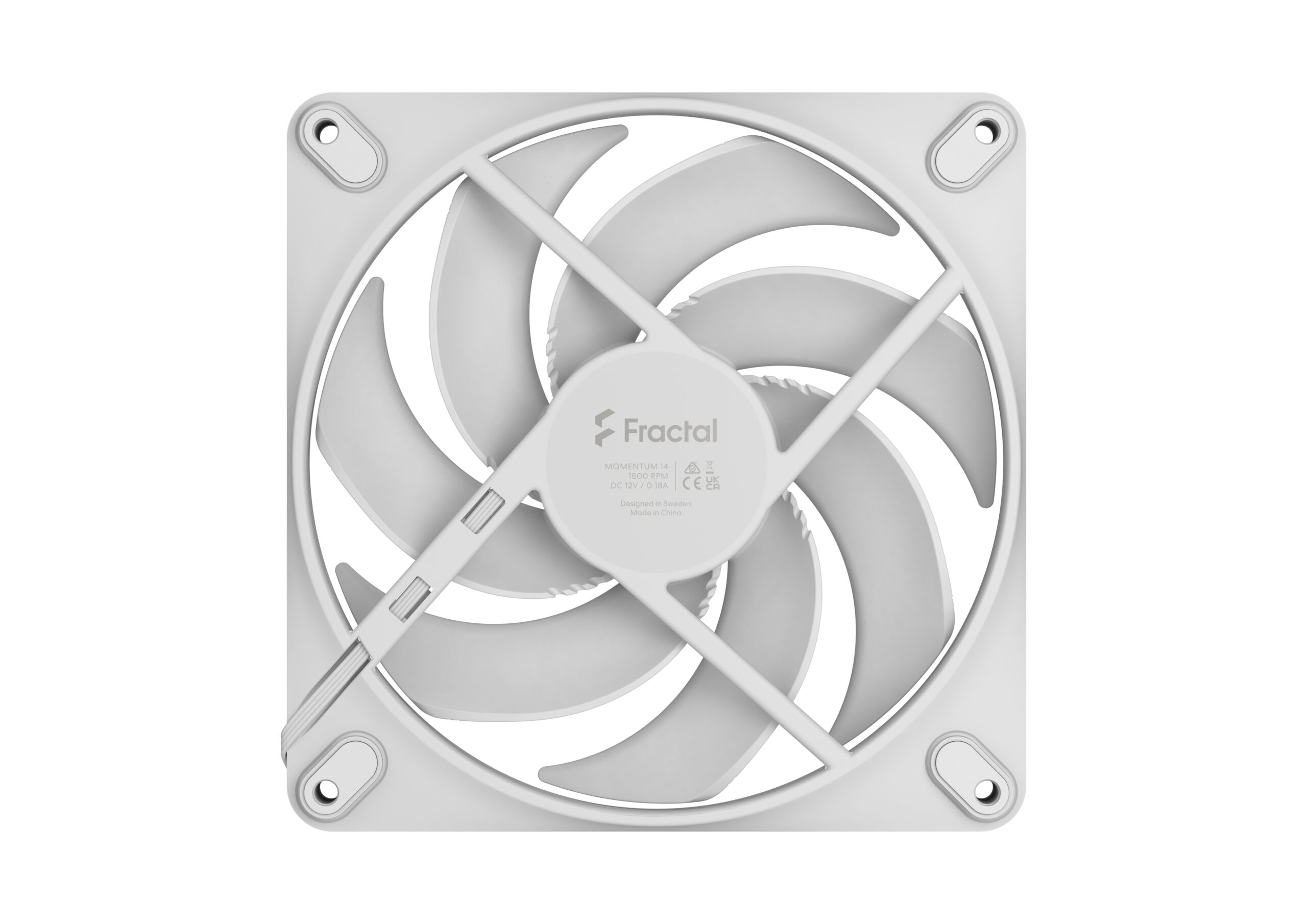 Вентиалтор Fractal Momentum 14 White - FD-F-MO1-1402