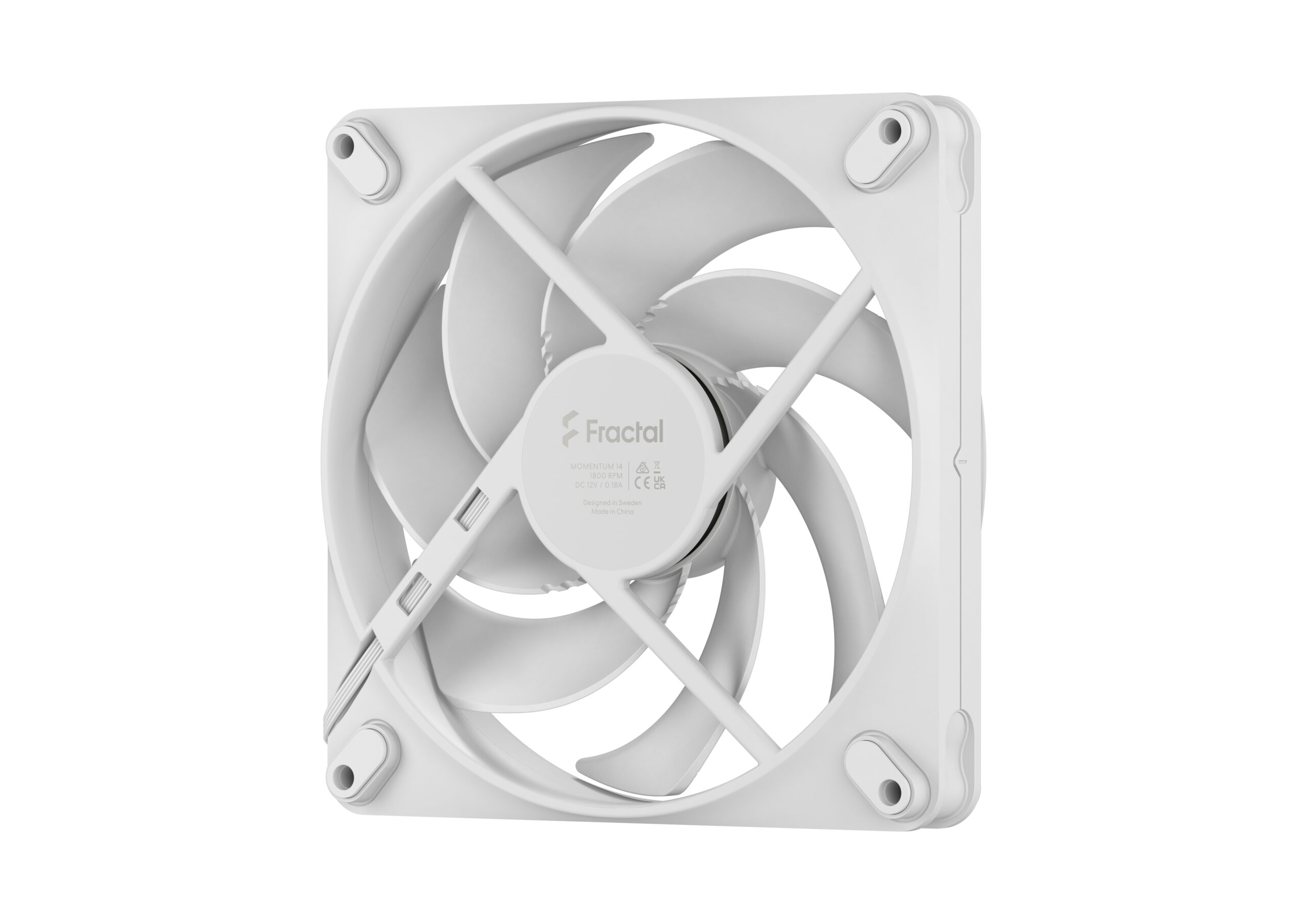 Вентиалтор Fractal Momentum 14 White - FD-F-MO1-1402