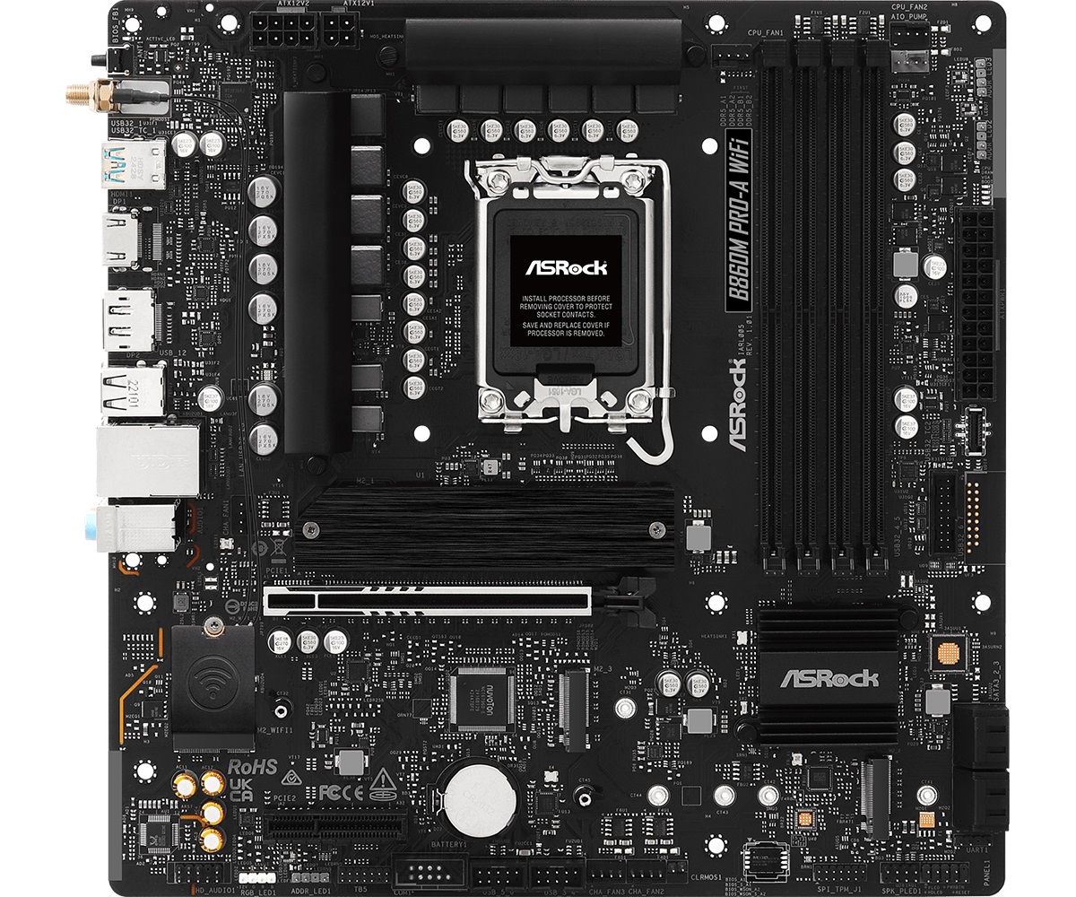 Дънан платка Asrock B860M PRO-A WIFI LGA1851