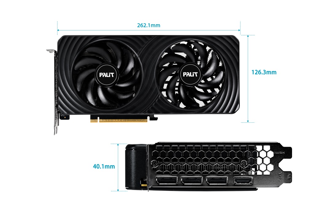 Видео карта Palit GeForce RTX 5050 Dual 8GB - NE65050019P1-GB2070D