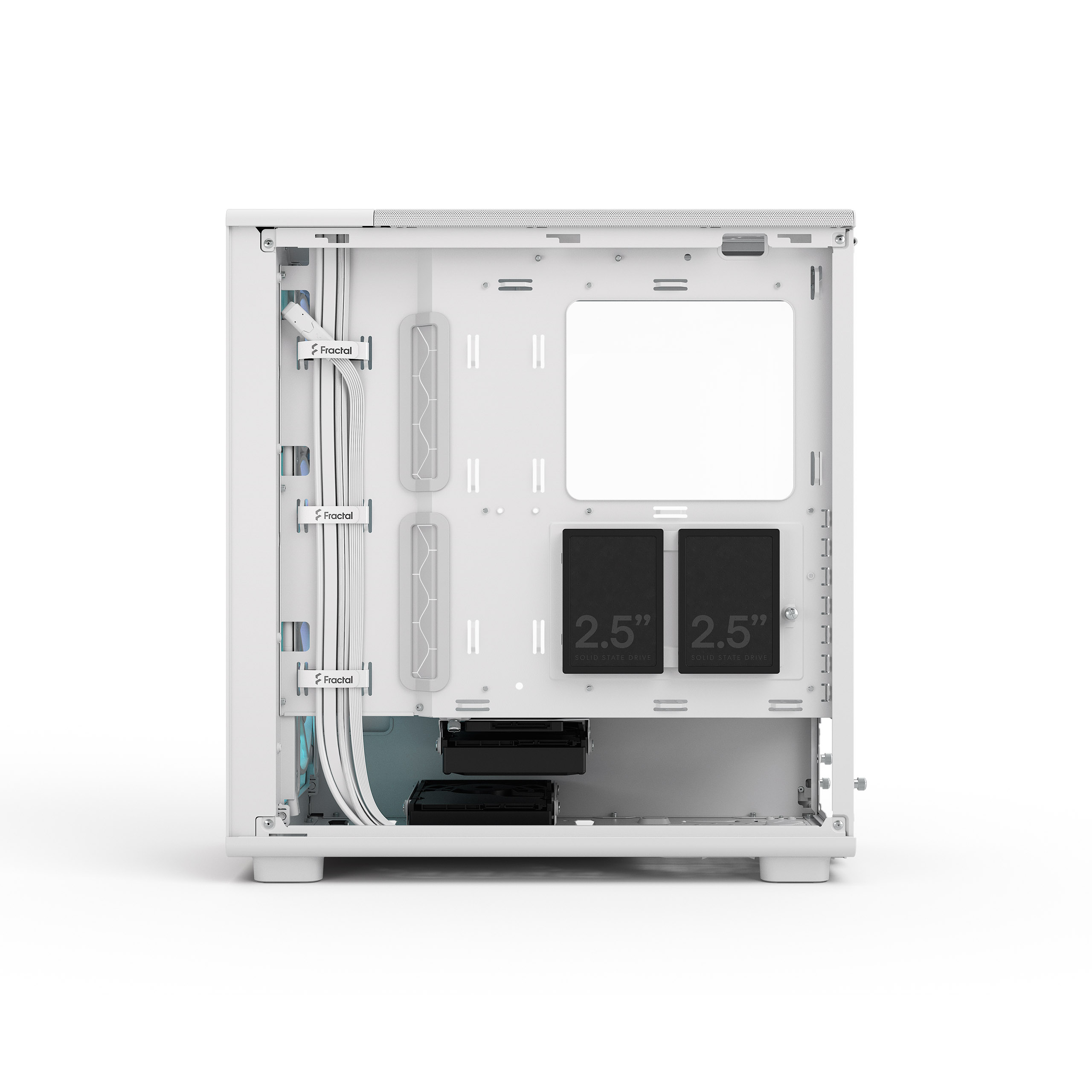 Boîtier Fractal Epoch White TG RGB Clear - FD-C-EPO1A-05