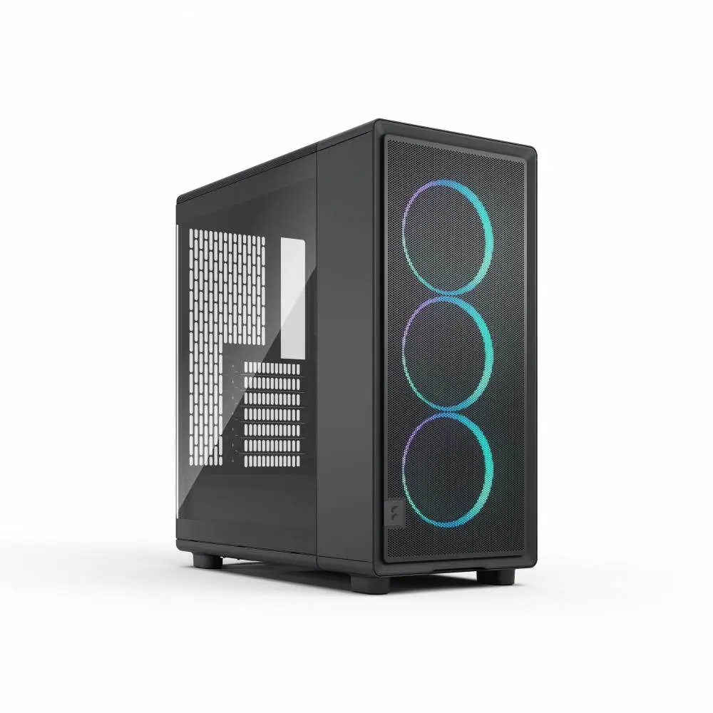Кутия Fractal Epoch Black TG RGB Light - FD-C-EPO1A-05
