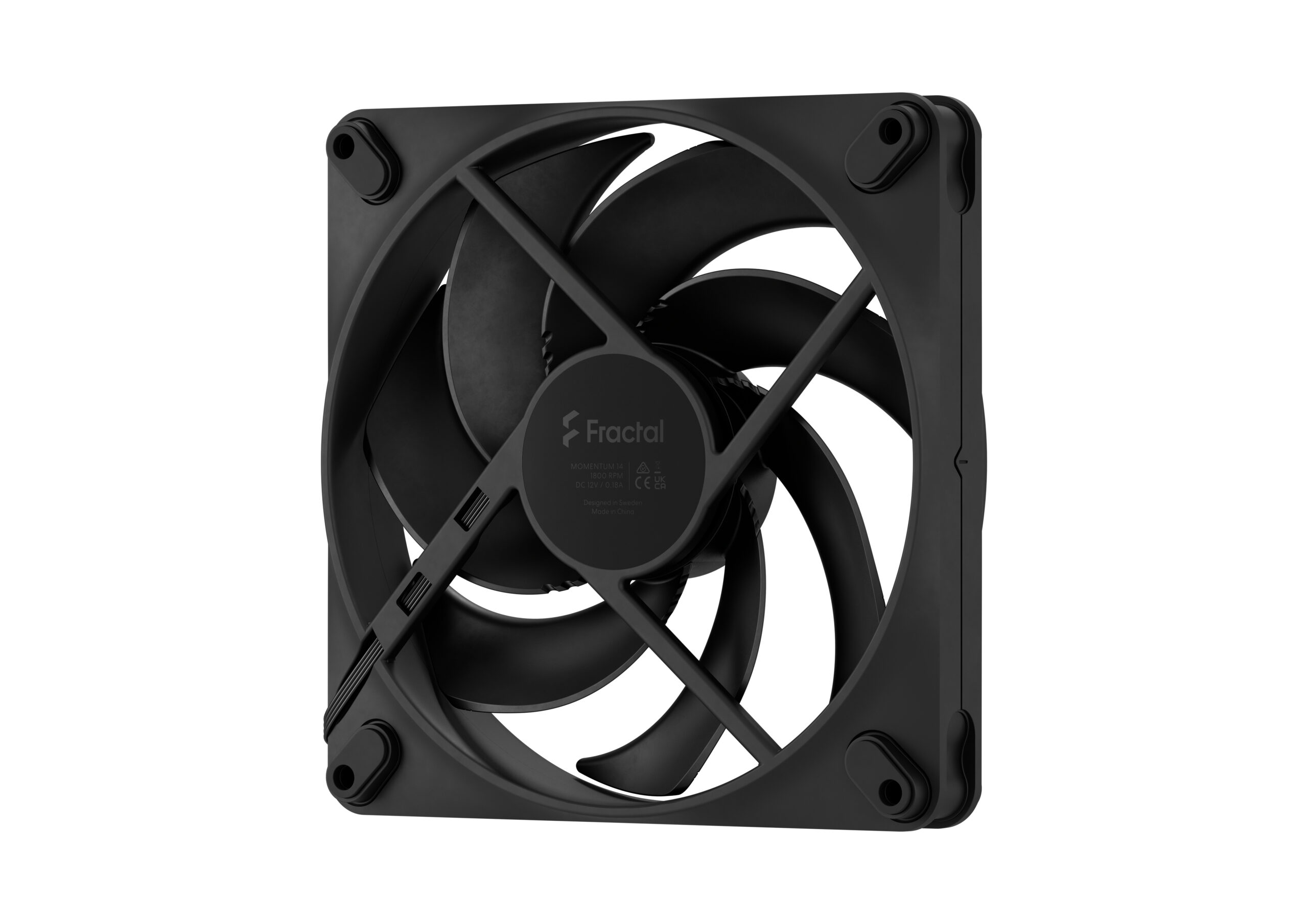 Вентиалтор Fractal Momentum 14 Black 140mm - FD-D-MO1-1401