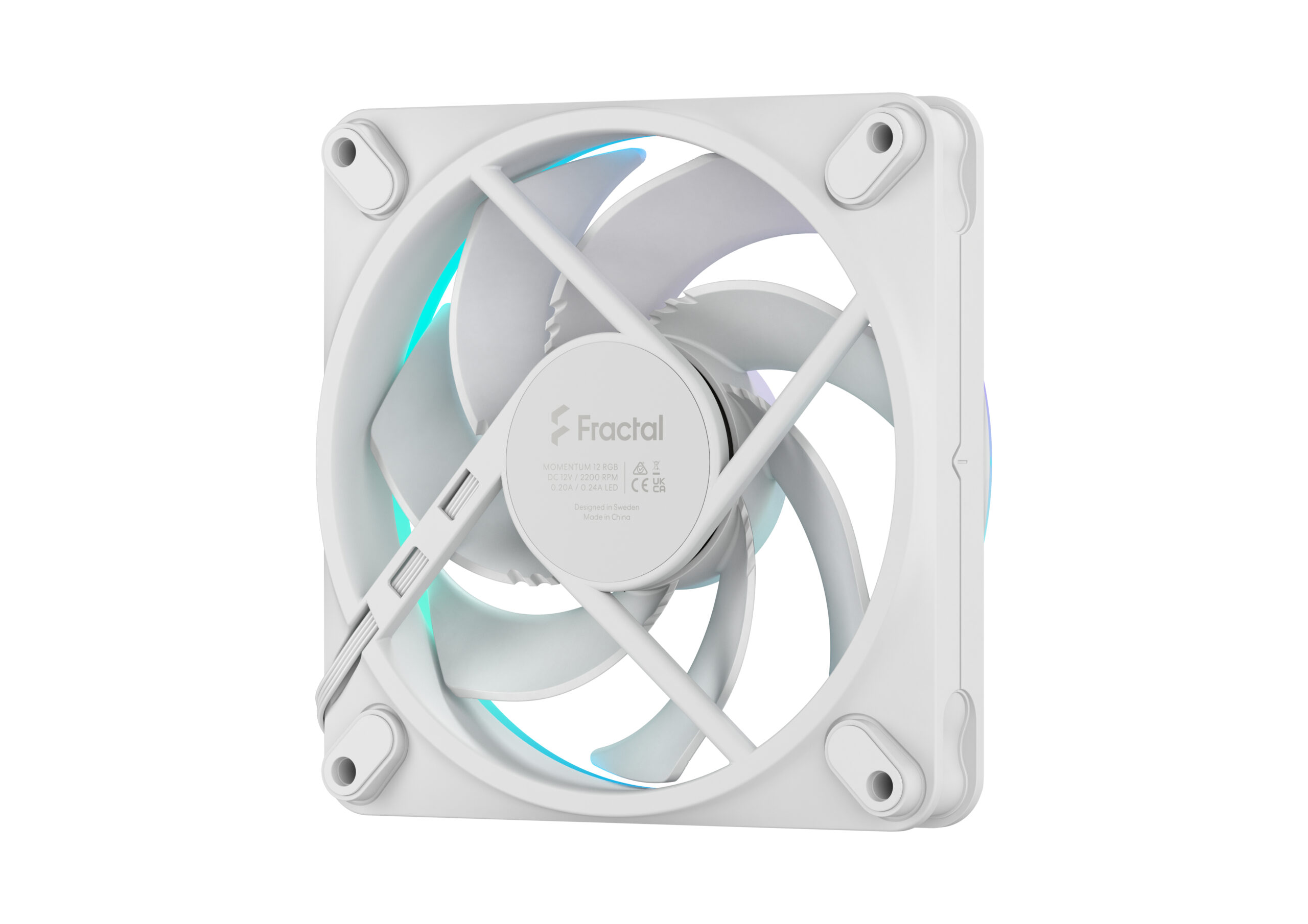 Вентилатор Fractal Momentum 12 RGB White 120mm - FD-F-MR1-1202