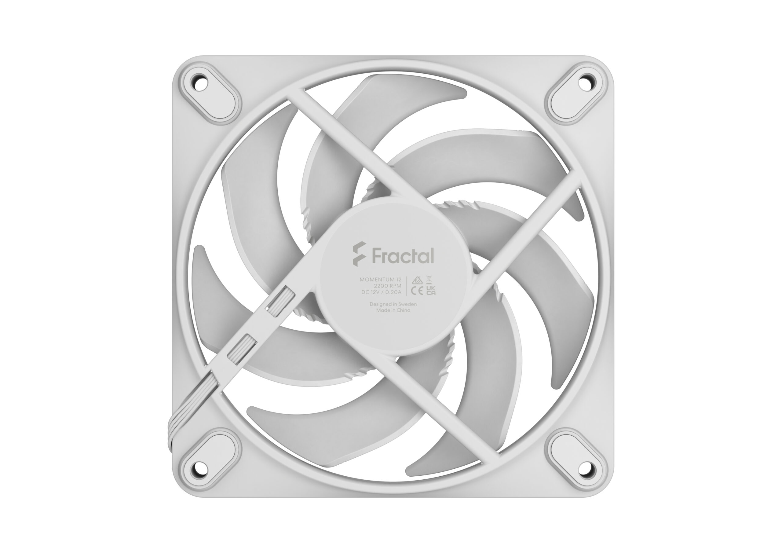 Вентилатор Fractal Momentum 12 White 120mm - FD-F-MO1-1202