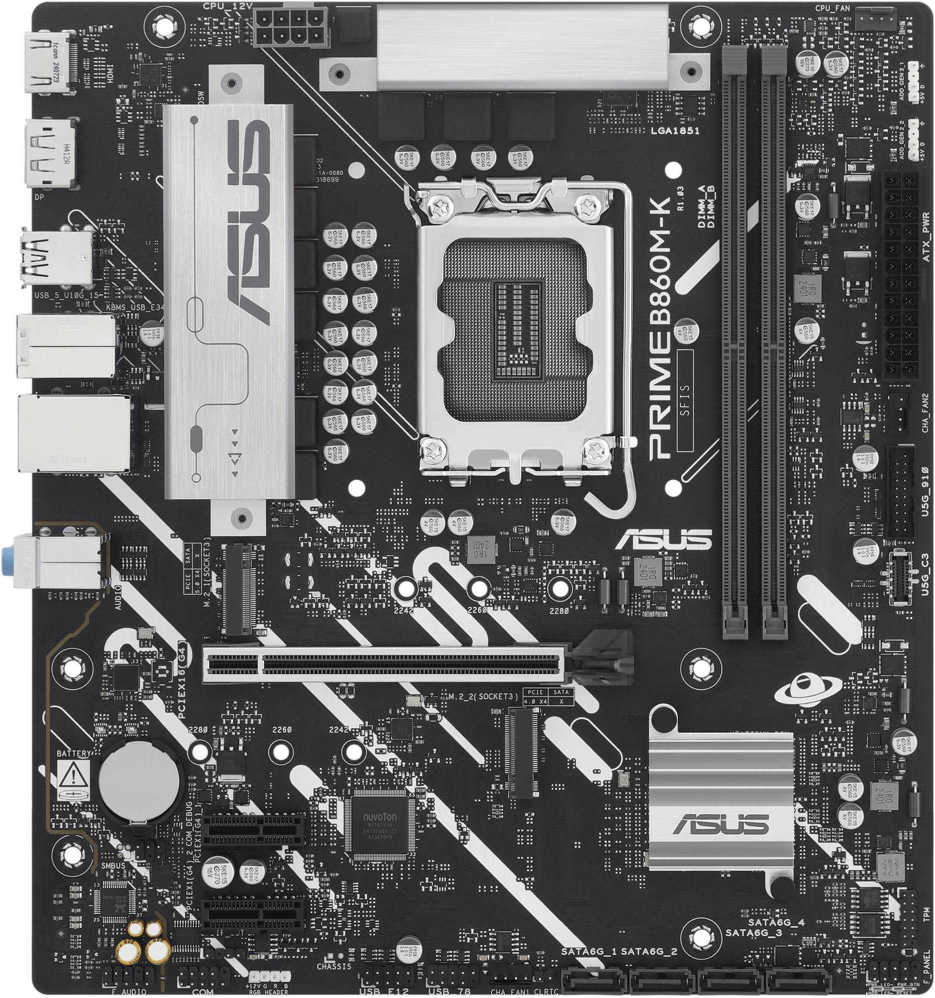 Дънна платка ASUS PRIME B860M-K DDR5 - 90MB1JT0-M0EAY0