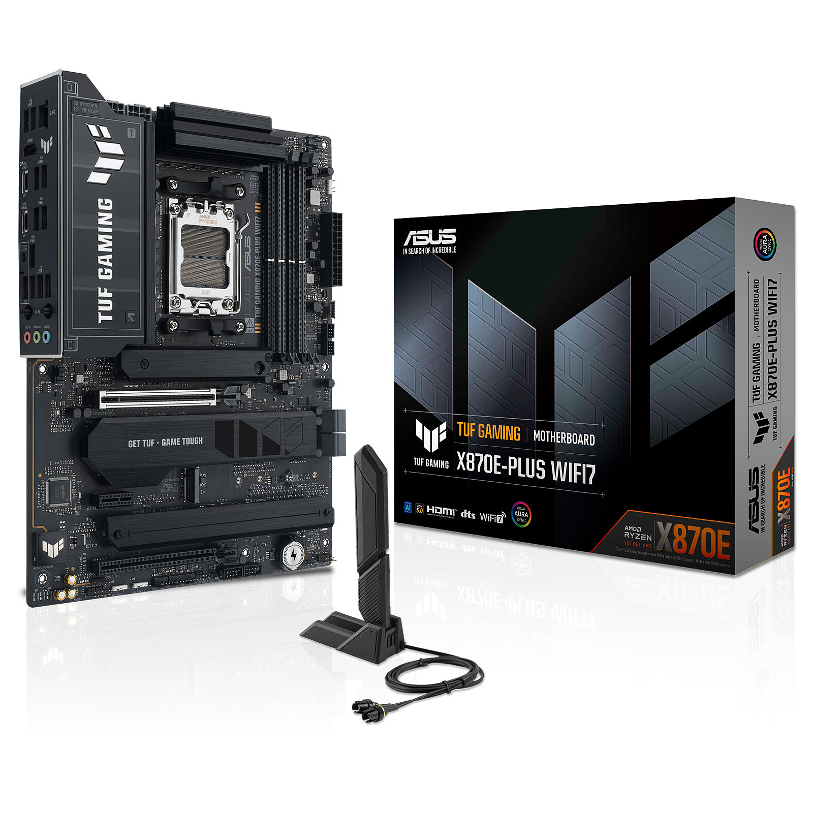 Дънна платка ASUS TUF GAMING X870E-PLUS WIF7 AM5 - 90MB1M70-M0EAY0