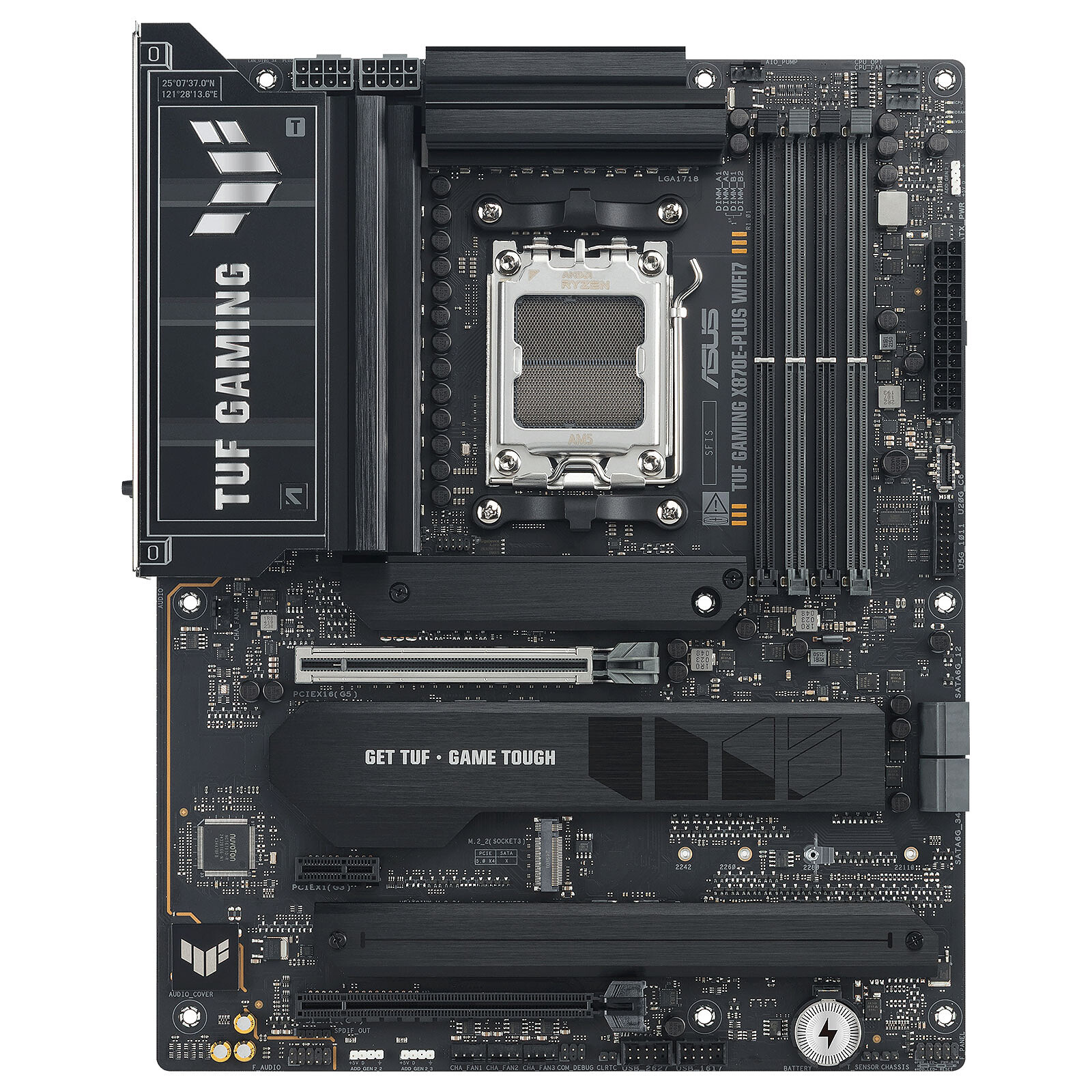 Дънна платка ASUS TUF GAMING X870E-PLUS WIF7 AM5 - 90MB1M70-M0EAY0