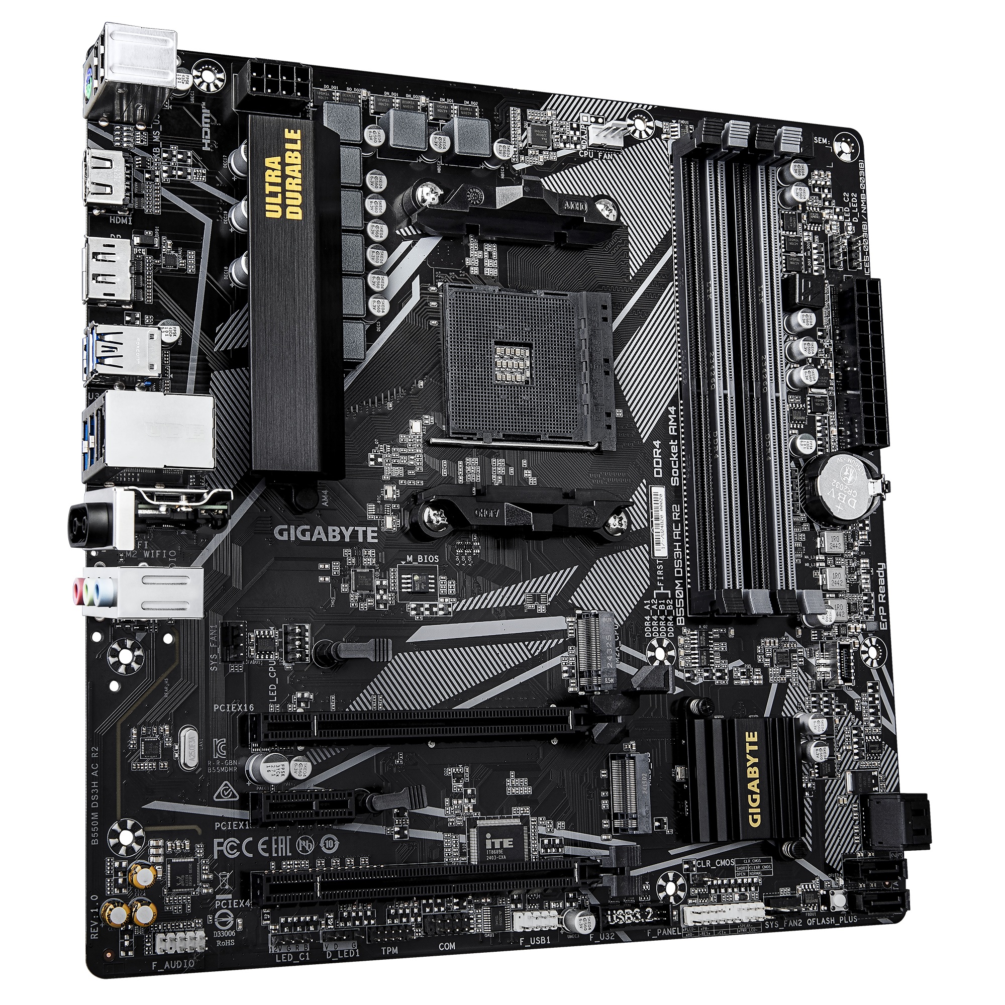 Дънна платка Gigabyte B550M DS3H AC R2 AM4