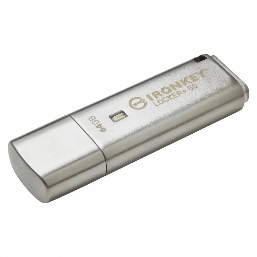 USB drive KINGSTON IronKey Locker+ 50 - 64GB XTS-AES 256-bit