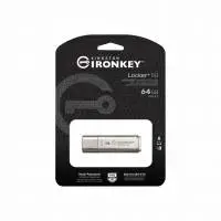 USB памет KINGSTON IronKey Locker+ 50 - 64GB XTS-AES 256-bit