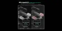 VXE професионална геймърска мишка Wireless Gaming Mouse Dragonfly R1 1K - Huano Ice Berry Pink Dot Switches, Black