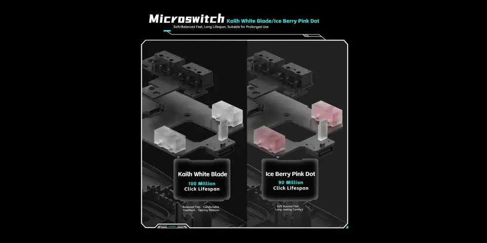 VXE професионална геймърска мишка Wireless Gaming Mouse Dragonfly R1 1K - Huano Ice Berry Pink Dot Switches, Black