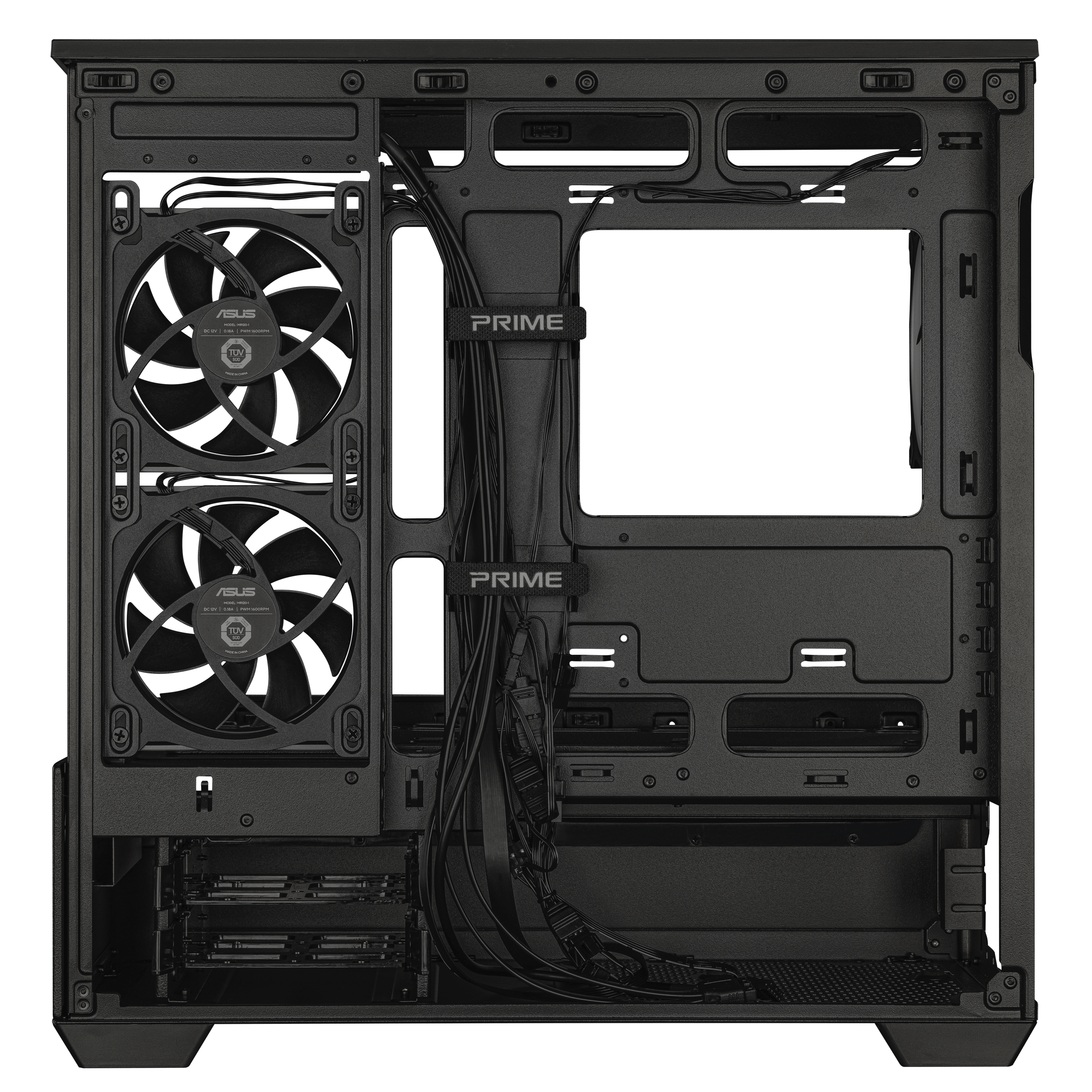 Кутия ASUS Prime AP202 ARGB mATX + 3 ARGB Вентилатора - Black