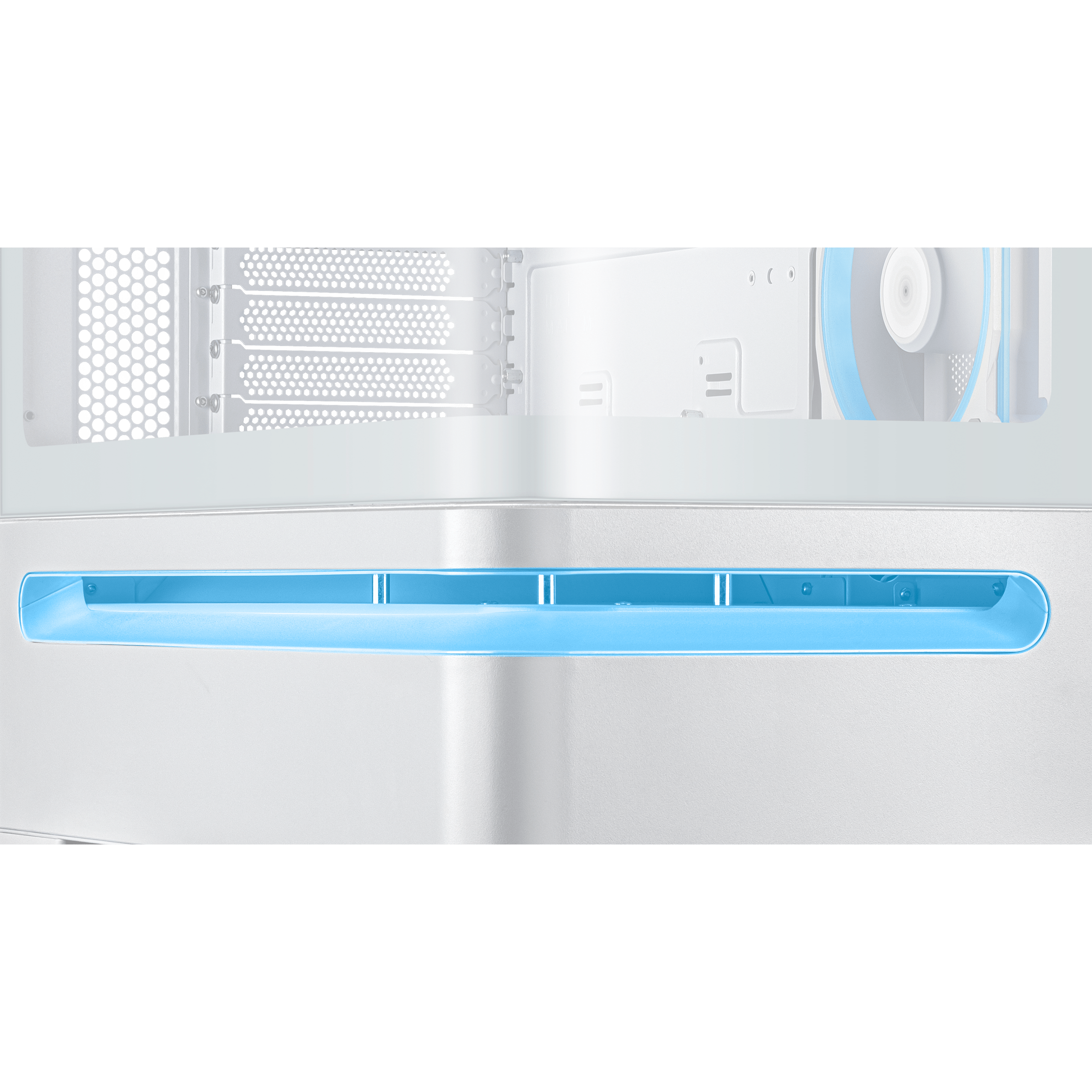 Кутия ASUS Prime AP202 ARGB mATX + 3 ARGB Вентилатора - White
