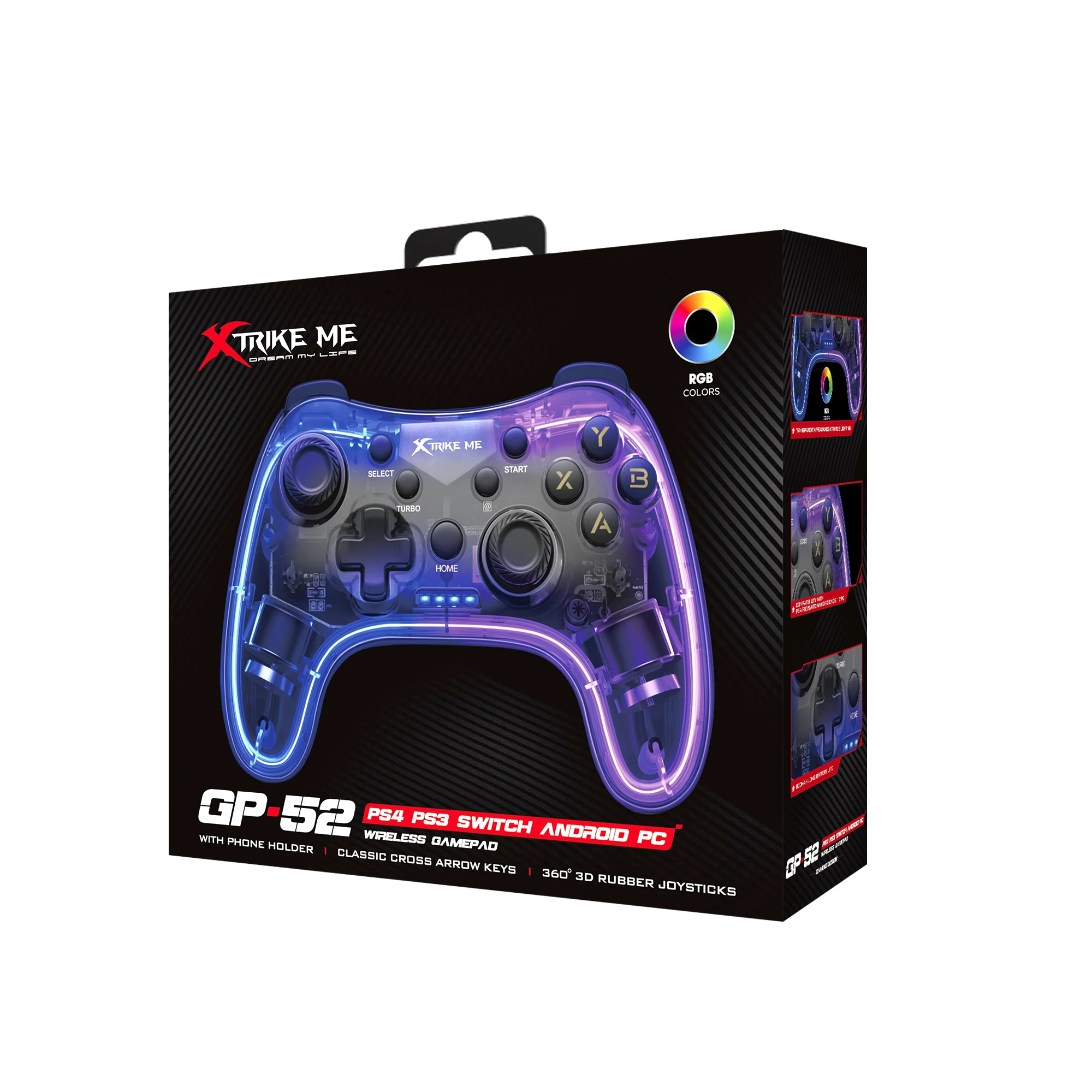 Xtrike ME Gamepad GP-52 - PS4, Wireless, Bluetooth