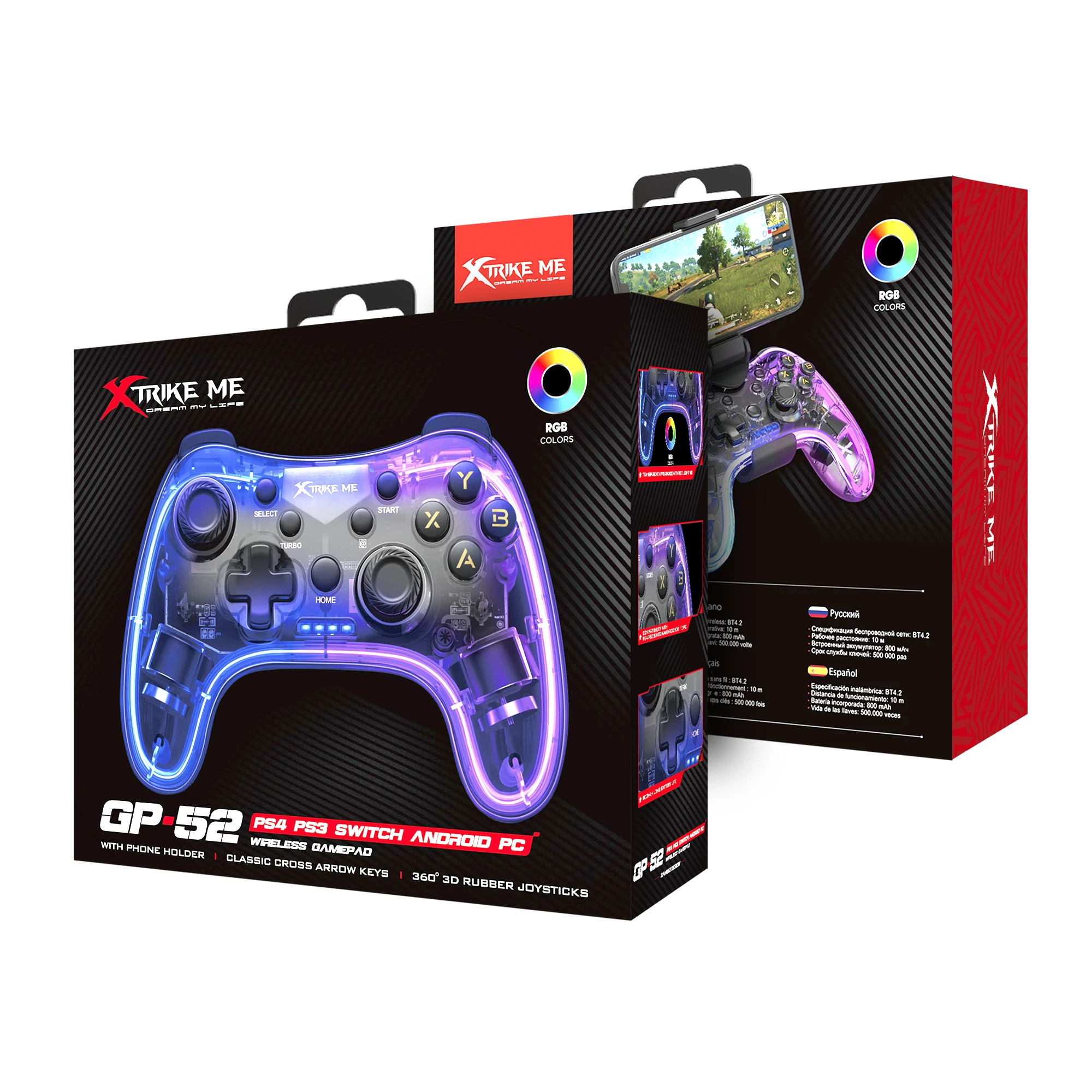 Xtrike ME Gamepad GP-52 - PS4, Wireless, Bluetooth