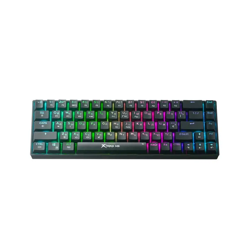 Геймърска клавиатура XtrikeME - GK-995W - RED switches, BT5.2, 2.4G Wireless