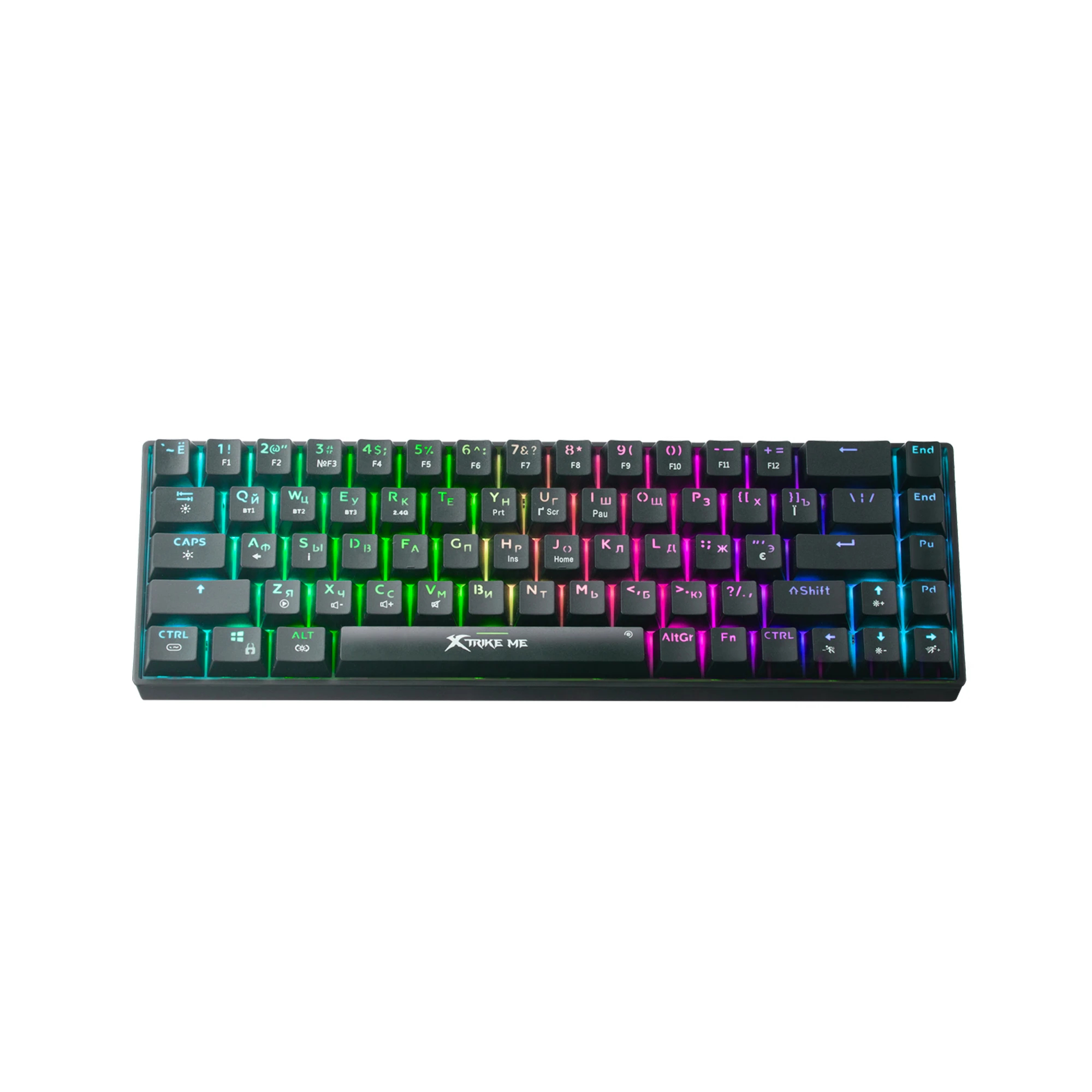 Геймърска клавиатура XtrikeME - GK-995W - RED switches, BT5.2, 2.4G Wireless