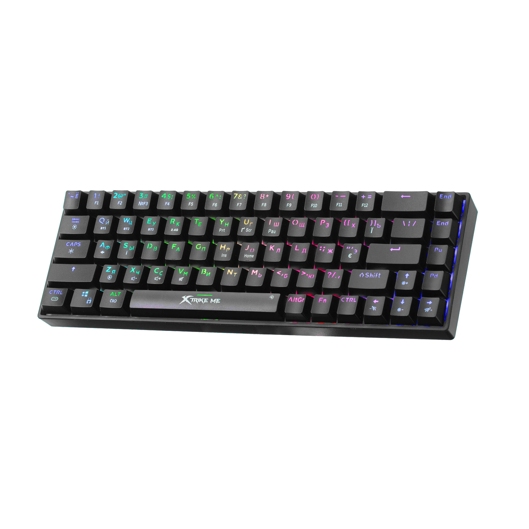 Геймърска клавиатура XtrikeME - GK-995W - RED switches, BT5.2, 2.4G Wireless