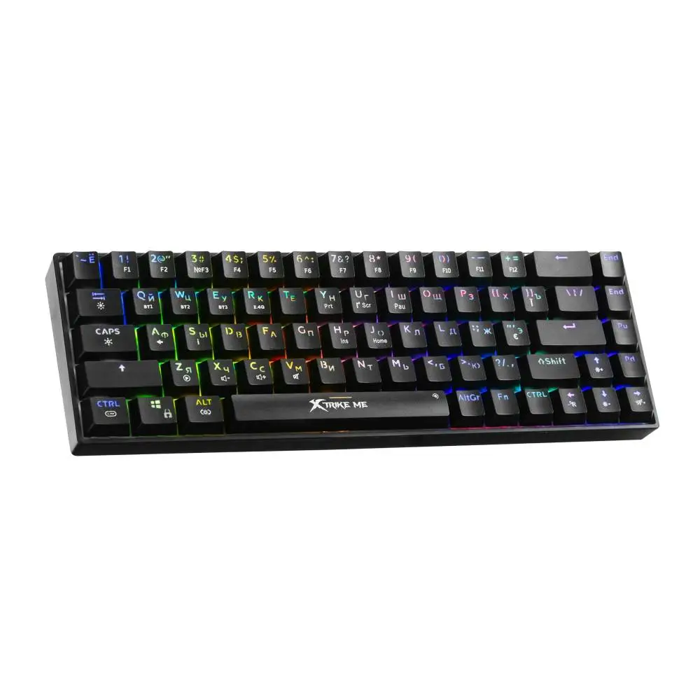 Геймърска клавиатура XtrikeME - GK-995W - RED switches, BT5.2, 2.4G Wireless