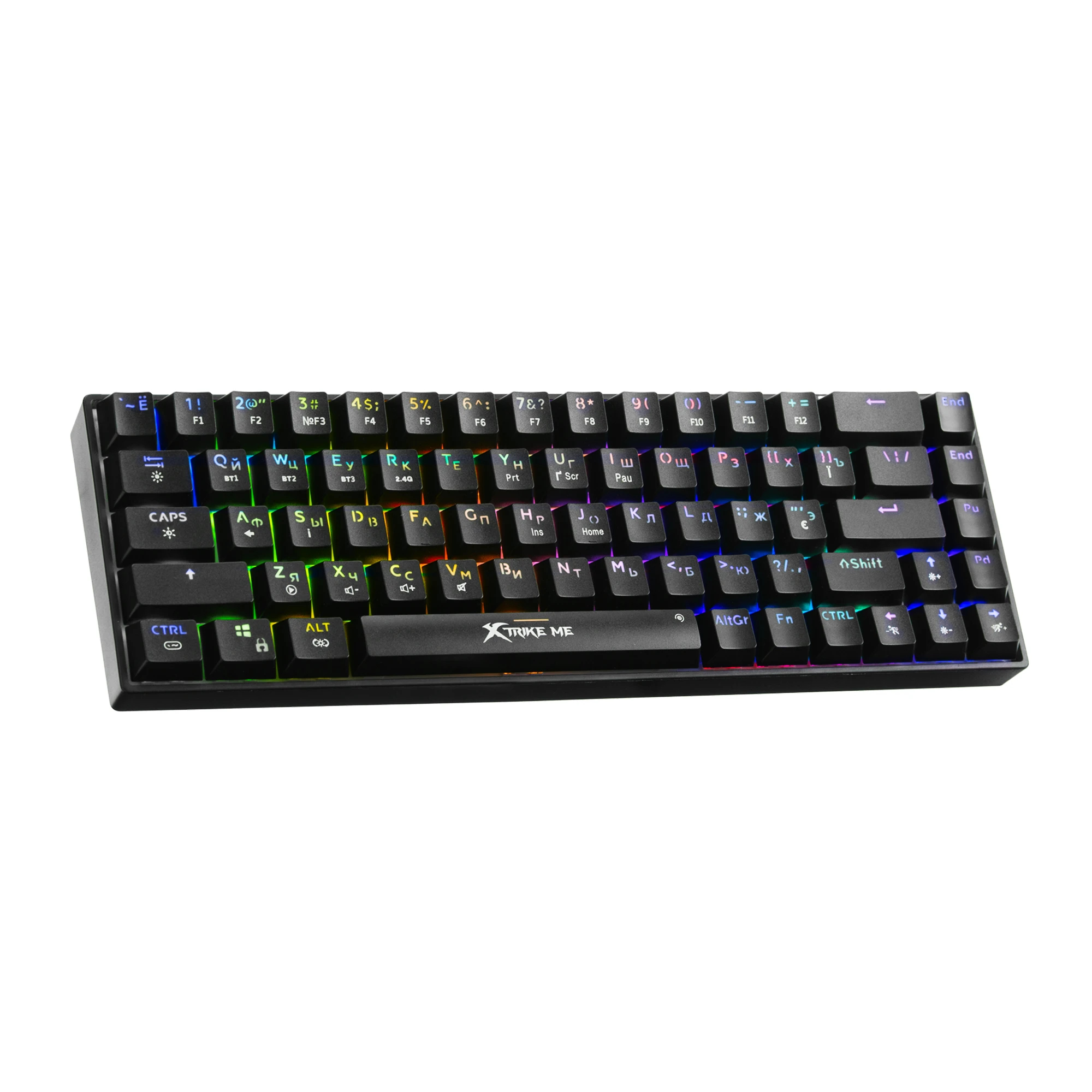 Геймърска клавиатура XtrikeME - GK-995W - RED switches, BT5.2, 2.4G Wireless