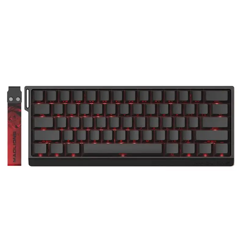Геймръска механична клавиатура Madlions MAD 60 PRO - Black, 8K, Sealed Silver Magnetic [Linear]