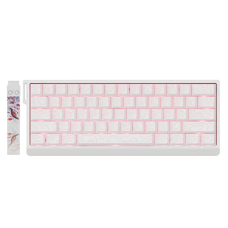 Геймърска механична клавиатура Madlions MAD 60 PRO - White, 8K, Gateron Jade Customized [Linear]