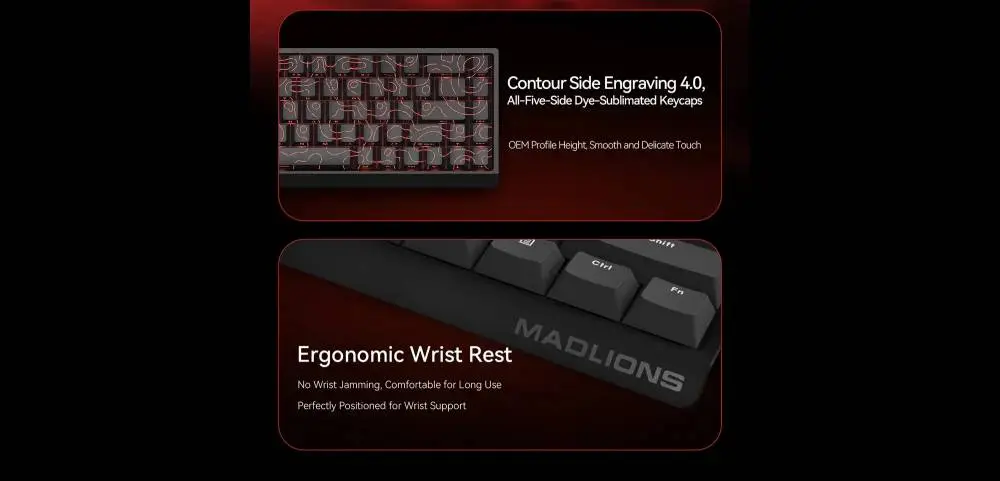 Геймърска механична клавиатура Madlions MAD 60 PRO - White, 8K, Gateron Jade Customized [Linear]