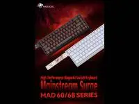 Геймърска клавиатура Madlions MAD 60 PRO - Black, 8K, Gateron Jade Customized [Linear]