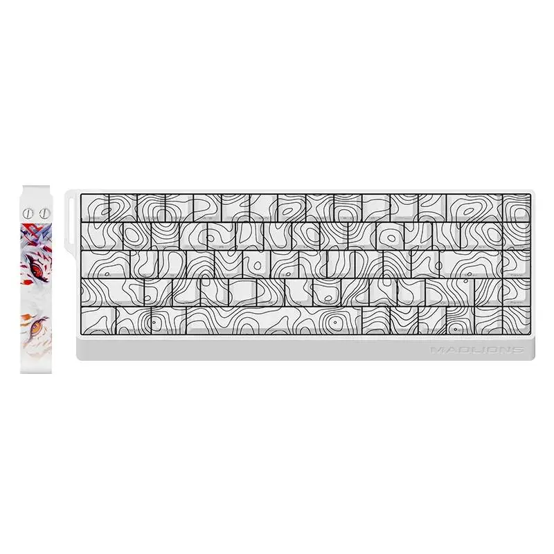 Геймърска клавиатура Madlions FIRE 68 ULTRA - 8K, Gateron Magnetic Jade Switches - White Counto