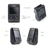 VIOFO Видеорегистратор Dash Cam A119 V3-G - GPS Module, Quad HD+, HDR, Sony STARVIS