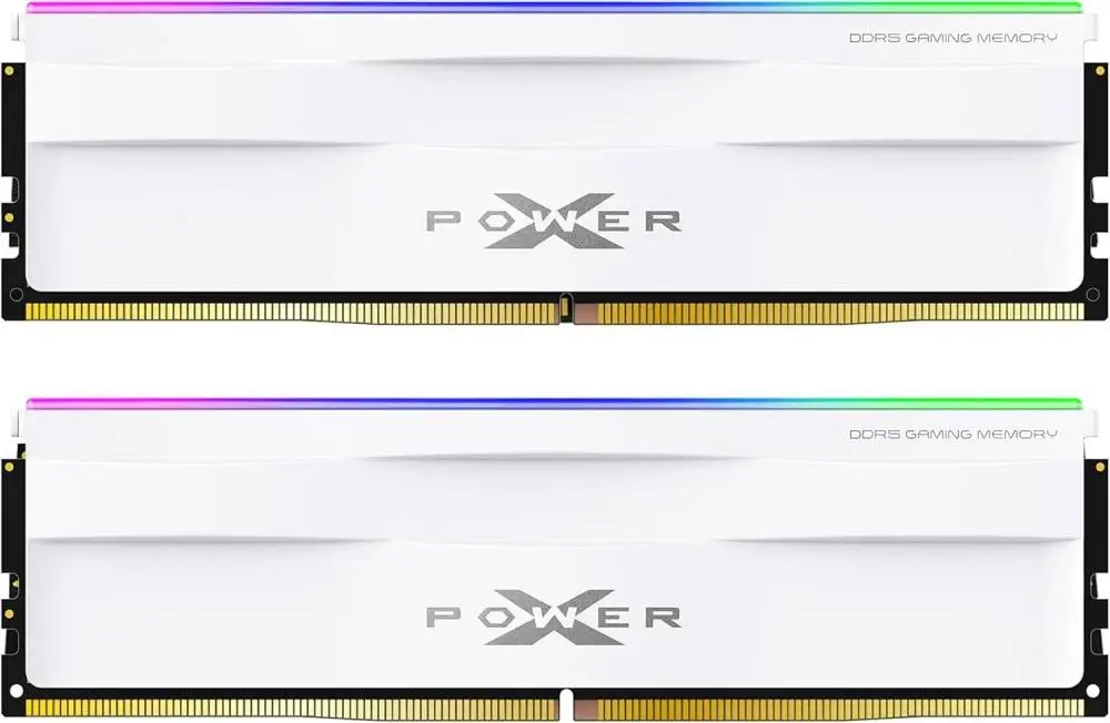 Памет Silicon Power XPOWER Zenith RGB White 32GB (2x16GB) DDR5 6000MHz CL30 - SP032GXLWU60AFDH